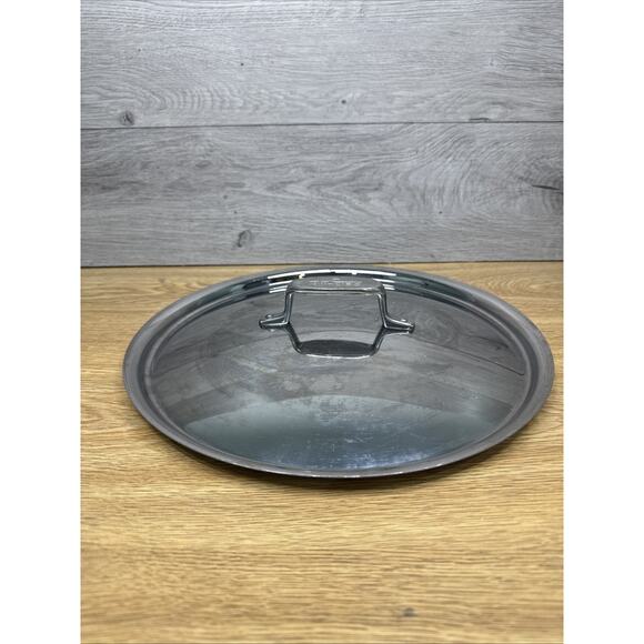 All-Clad 12-inch Stainless Steel LID ONLY 12-1/2”Outer 11-1/2” Inner Diameter - Picture 1 of 7